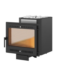 Банная печь Сенсация 16 Антрацит Панорама М