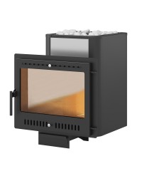 Банная печь Сенсация 22 Антрацит Панорама М