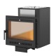 Печь для бани Сенсация 22 Антрацит Панорама М чугун
