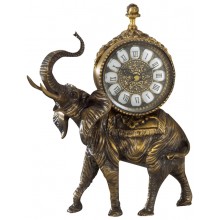 Каминные часы Virtus African Elephant из бронзы (Слон)