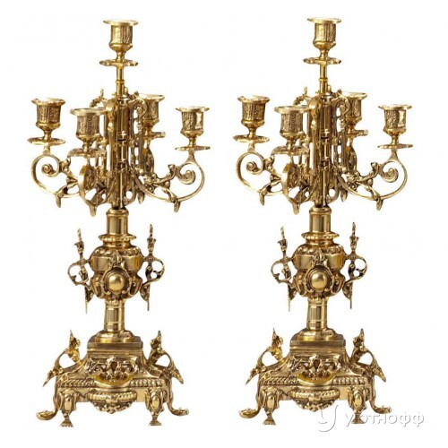 Канделябры Virtus Pair Of Cand. HF из бронзы Канделябры Virtus Pair Of Cand. HF из бронзы