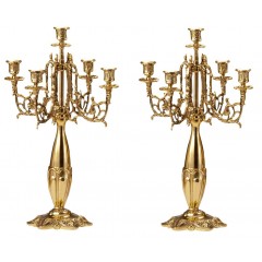 Подсвечник Virtus Pair Of Cand. Larg. Leaf