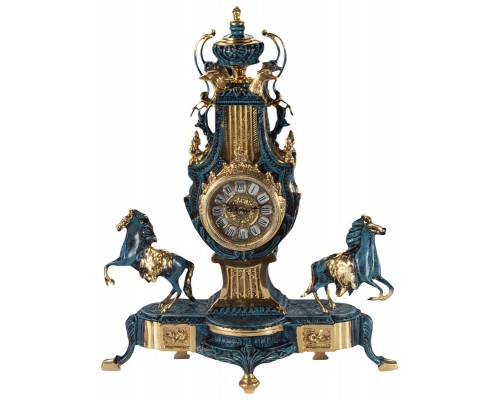 Бронзовые часы каминные Romano из бронзы