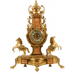Каминные часы бронзовые Virtus Romano (часы Виртус Романо)