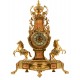 Бронзовые часы каминные Romano из бронзы