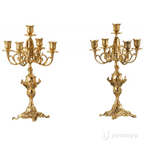 Канделябры Pair Of Cand. Bola из бронзы Канделябры Pair Of Cand. Bola из бронзы