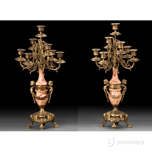 Канделябры Pair Of Cand. Imperio из бронзы Канделябры Pair Of Cand. Imperio из бронзы