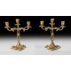 Канделябры Pair Of Cand. Ribbon из бронзы