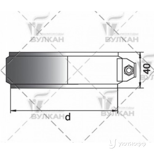 Хомут соединительный DHHd110R без изоляции зеркальный