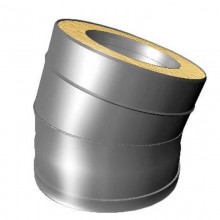 Отвод 15º V50R D150/250 с изоляцией Вулкан (OTvDR15150)