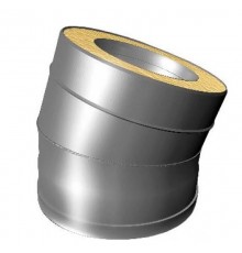 Отвод 15º V50R D110/210 с изоляцией Вулкан (OTvDR15110)