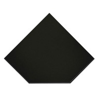 Предтопочный лист 1100x1100 черный Вулкан (VPL021R9005)