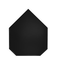 Предтопочный лист 1000x800 черный Вулкан (VPL031R9005)