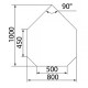 Предтопочный лист VPL031R7010 серый