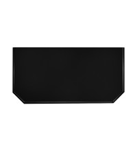 Предтопочный лист 400x600 черный Вулкан (VPL064R9005)