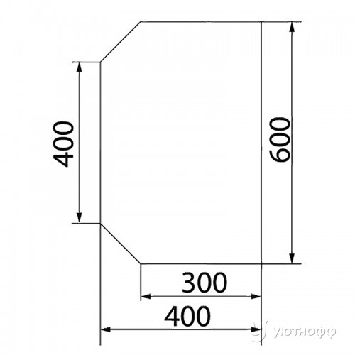 Предтопочный лист VPL064R9005 черный Предтопочный лист VPL064R9005 черный