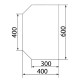 Предтопочный лист VPL064R9005 черный
