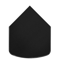 Предтопочный лист 1000x800 черный Вулкан (VPL041R9005)