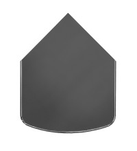 Предтопочный лист 1000x800 серый Вулкан (VPL041R7010)