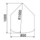 Предтопочный лист VPL041R7010 серый