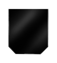 Предтопочный лист 900x800 черный Вулкан (VPL061R9005)