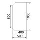 Предтопочный лист VPL062R7010 серый