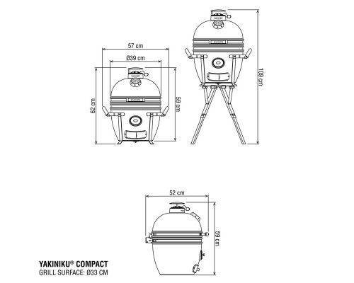 Гриль Yakiniku Compact Kamado