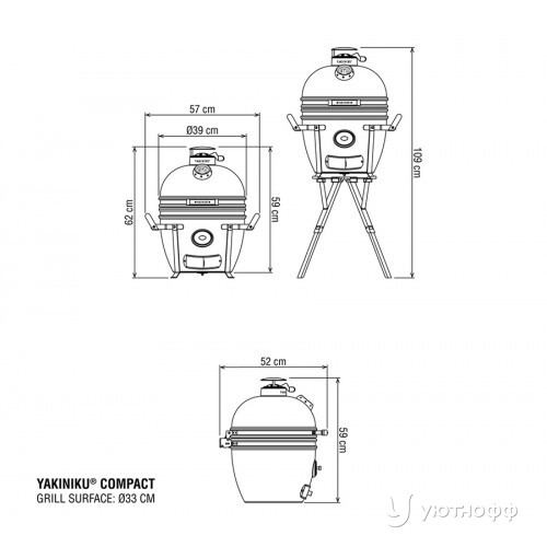 Гриль Yakiniku Compact Kamado Гриль Yakiniku Compact Kamado