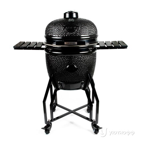 Гриль Yakiniku Large Kamado Black Edition основание и боковые столики