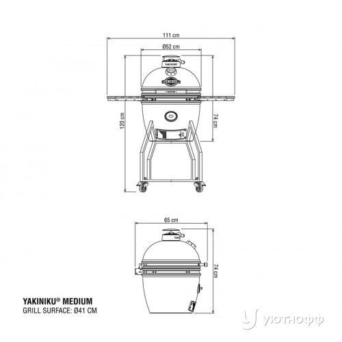 Гриль Yakiniku Medium Kamado