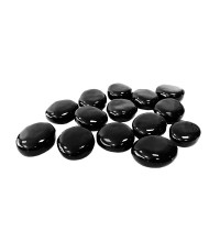 Декоративные камни керамические черные 14 штук