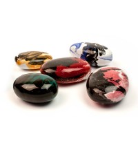 Декоративные камни керамические разноцветные 14 штук