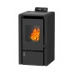 Пеллетный камин ZOTA A6H13 Black 6 кВт WiFi воздухогрейный