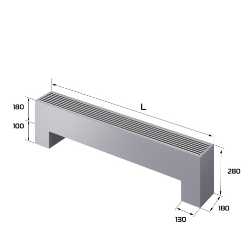 Конвектор напольный Royal Thermo STEP-180/180/1300-3-N-SS-LG-NA Конвектор напольный Royal Thermo STEP-180/180/1300-3-N-SS-LG-NA