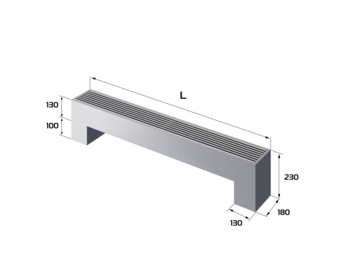 Конвектор напольный Royal Thermo STEP-130/180/1400-2-N-SS-LG-NA