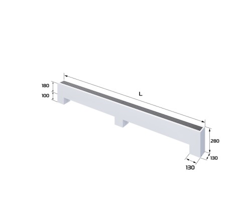 Конвектор напольный Royal Thermo STEP-180/130/2200-3-N-WT-LG-NA