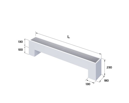 Конвектор напольный Royal Thermo STEP-130/180/1200-2-N-WT-LG-NA