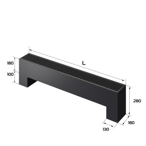 Конвектор напольный Royal Thermo STEP-180/180/1600-3-N-BL-LG-BL Конвектор напольный Royal Thermo STEP-180/180/1600-3-N-BL-LG-BL