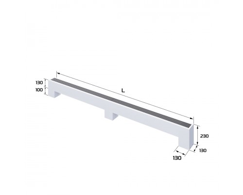 Конвектор напольный Royal Thermo STEP-130/130/2700-2-N-WT-LG-NA