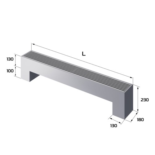 Конвектор напольный Royal Thermo STEP-130/180/1900-2-N-SS-LG-NA Конвектор напольный Royal Thermo STEP-130/180/1900-2-N-SS-LG-NA