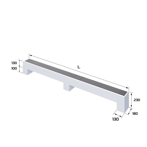 Конвектор напольный Royal Thermo STEP-130/180/2900-2-N-WT-LG-NA Конвектор напольный Royal Thermo STEP-130/180/2900-2-N-WT-LG-NA