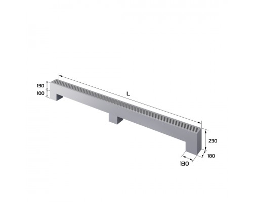 Конвектор напольный Royal Thermo STEP-130/130/2000-2-N-SS-LG-NA