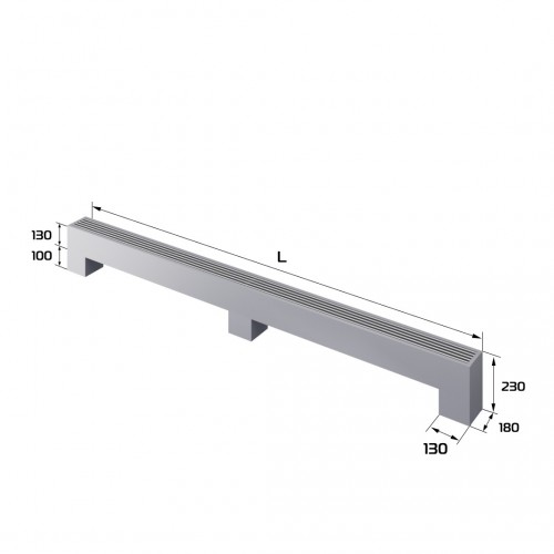 Конвектор напольный Royal Thermo STEP-130/130/2000-2-N-SS-LG-NA Конвектор напольный Royal Thermo STEP-130/130/2000-2-N-SS-LG-NA