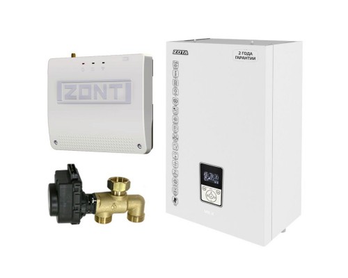 Миникотельная-SET ZOTA МК-X 15кВт (клапан ZOTA BPV+ZONT SMART 2.0 с OpenTherm ZOTA)