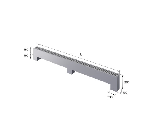 Конвектор напольный Royal Thermo STEP-180/130/2200-3-N-SS-LG-NA