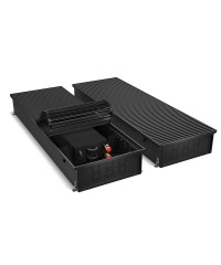Конвектор внутрипольный Royal Thermo ATRIUM-150/400/2300-DG-U-BL