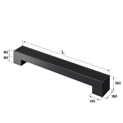 Конвектор напольный Royal Thermo STEP-80/180/1400-1-N-BL-LG-BL Конвектор напольный Royal Thermo STEP-80/180/1400-1-N-BL-LG-BL