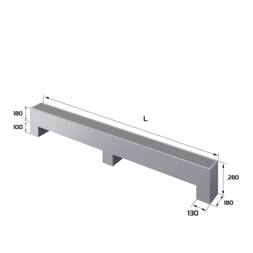 Конвектор напольный Royal Thermo STEP-180/180/2900-3-N-SS-LG-NA Конвектор напольный Royal Thermo STEP-180/180/2900-3-N-SS-LG-NA