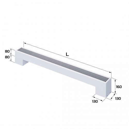 Конвектор напольный Royal Thermo STEP-80/130/1900-1-N-WT-LG-NA Конвектор напольный Royal Thermo STEP-80/130/1900-1-N-WT-LG-NA
