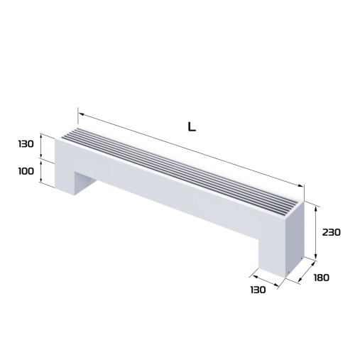 Конвектор напольный Royal Thermo STEP-130/180/1300-2-N-WT-LG-NA Конвектор напольный Royal Thermo STEP-130/180/1300-2-N-WT-LG-NA